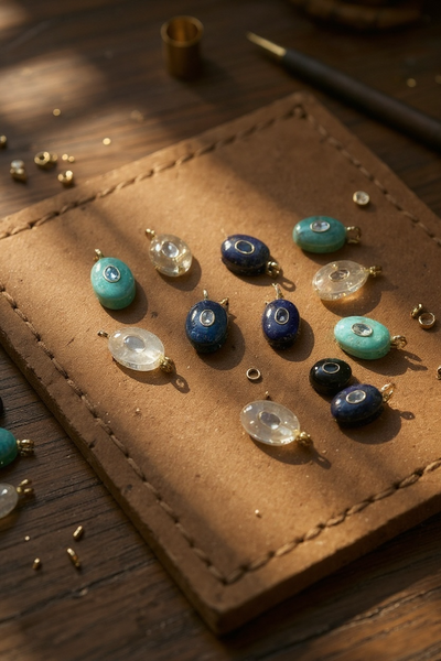 Pendentif en pierre semi precieuse