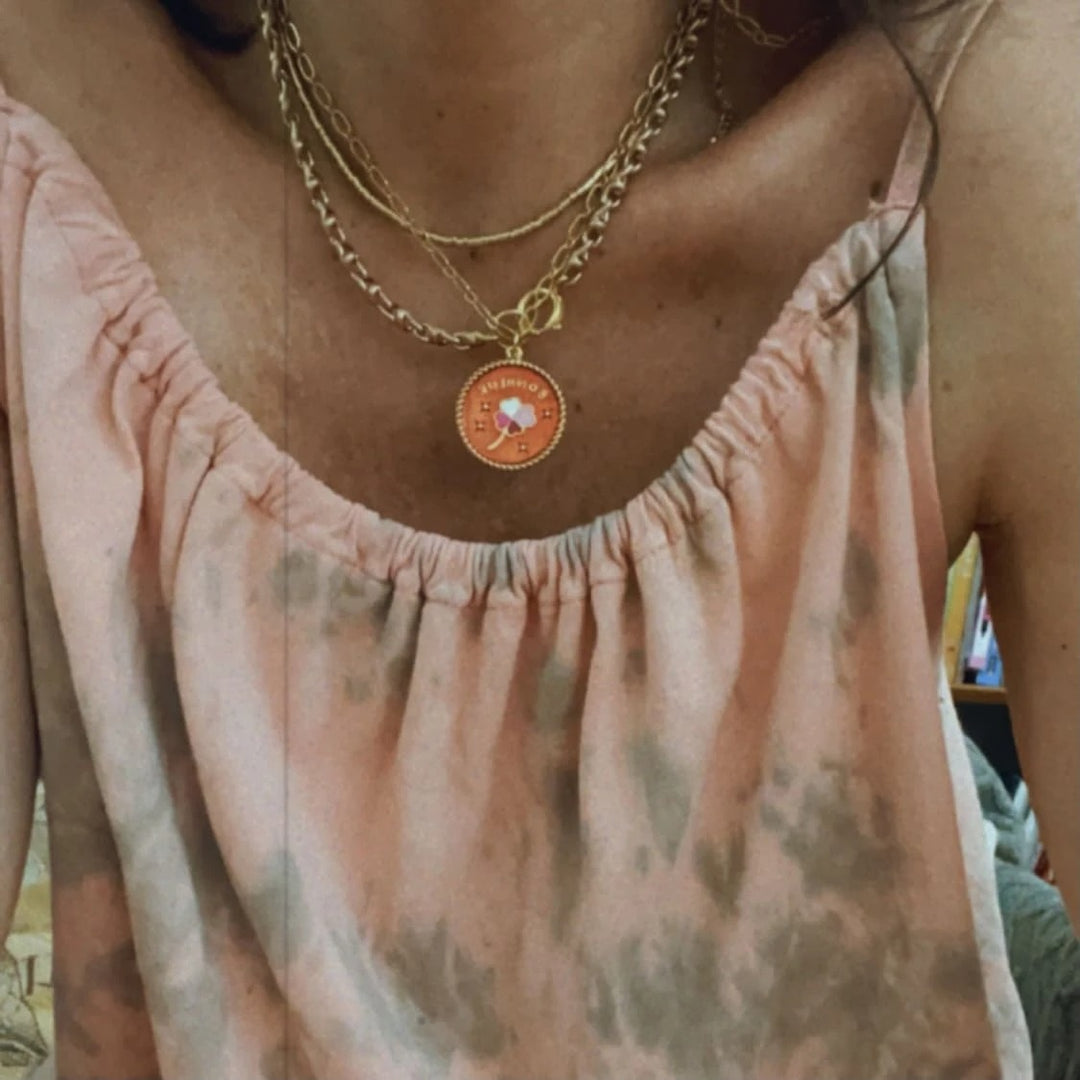 ⌘ Porte-Bonheur ⌘ Swiss Blue Topaz & White Sapphire Flower Necklace Sterling Silver