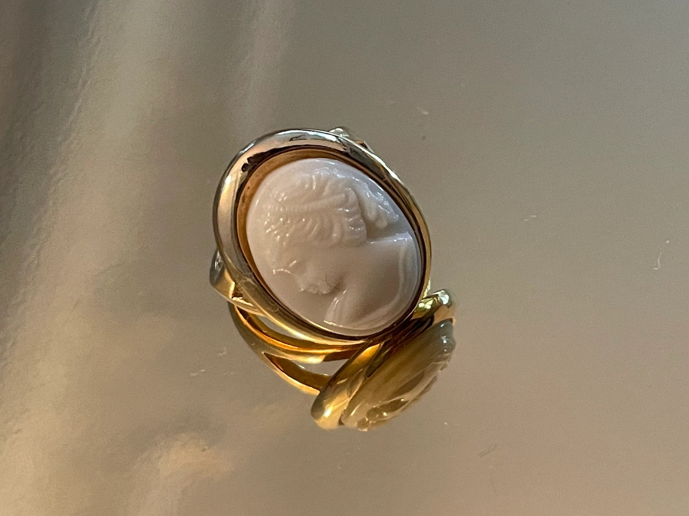 Bague Caméo Blanc