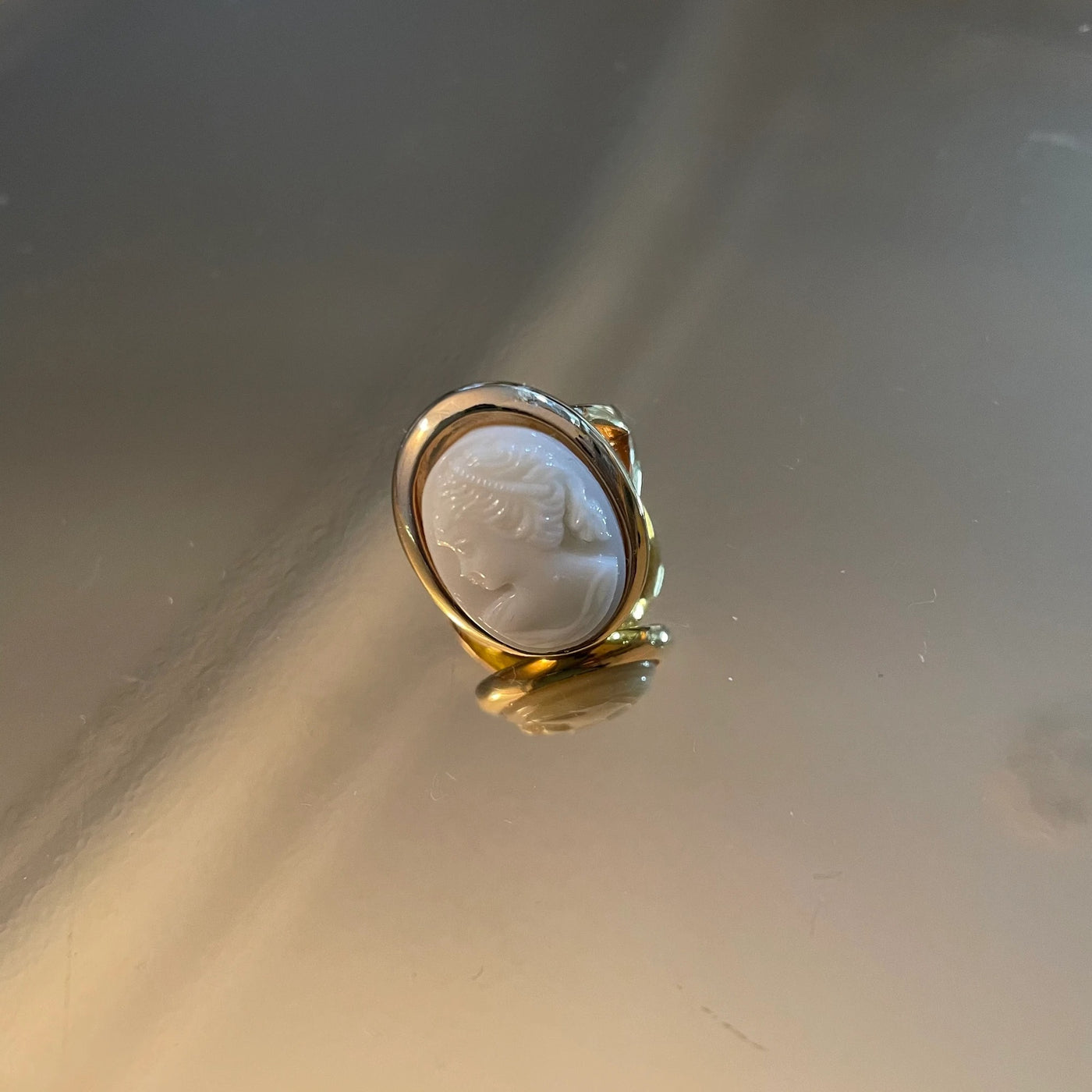 Bague Caméo Blanc