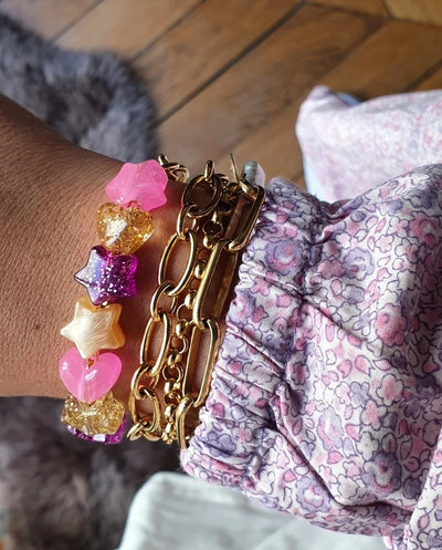 Bracelet Rosy Sparkles