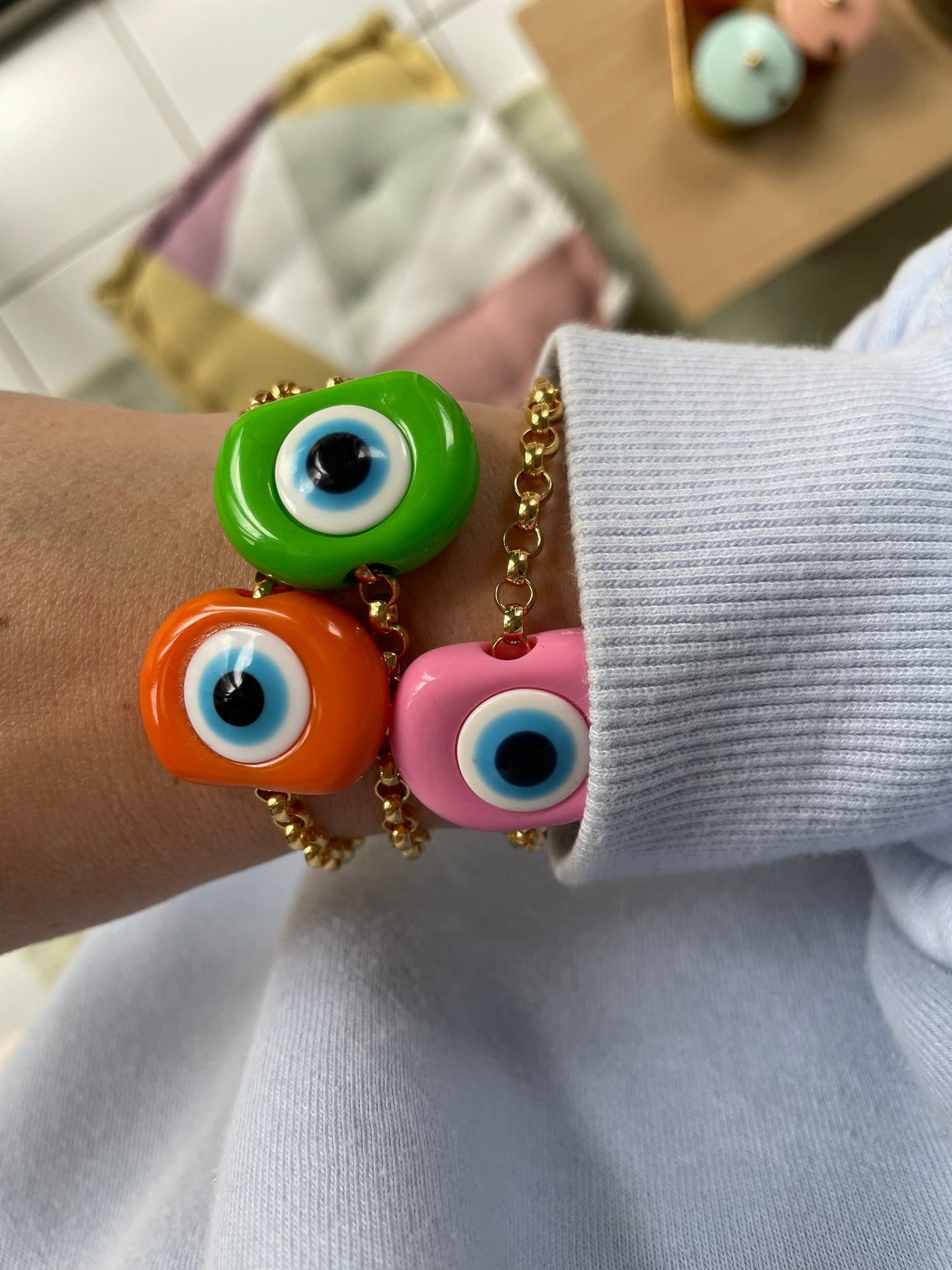 <transcy>Lucky Eyes Bracelet</transcy>